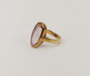 9ct Gold Amethyst Ring UK Size N+, US 7