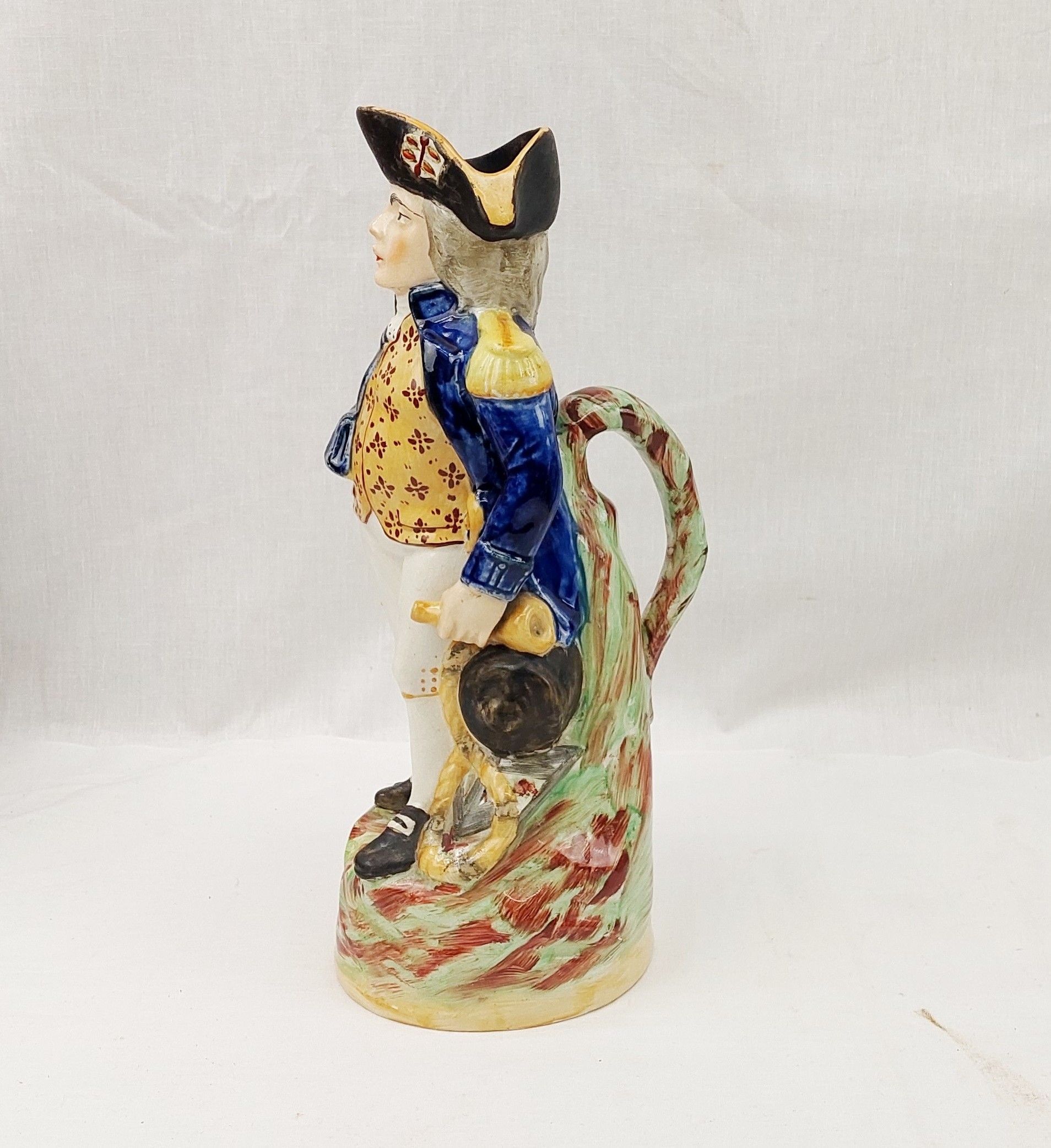 Mid 19th Century Staffordshire Jug Of Admiral Lord Nelson - Image 2