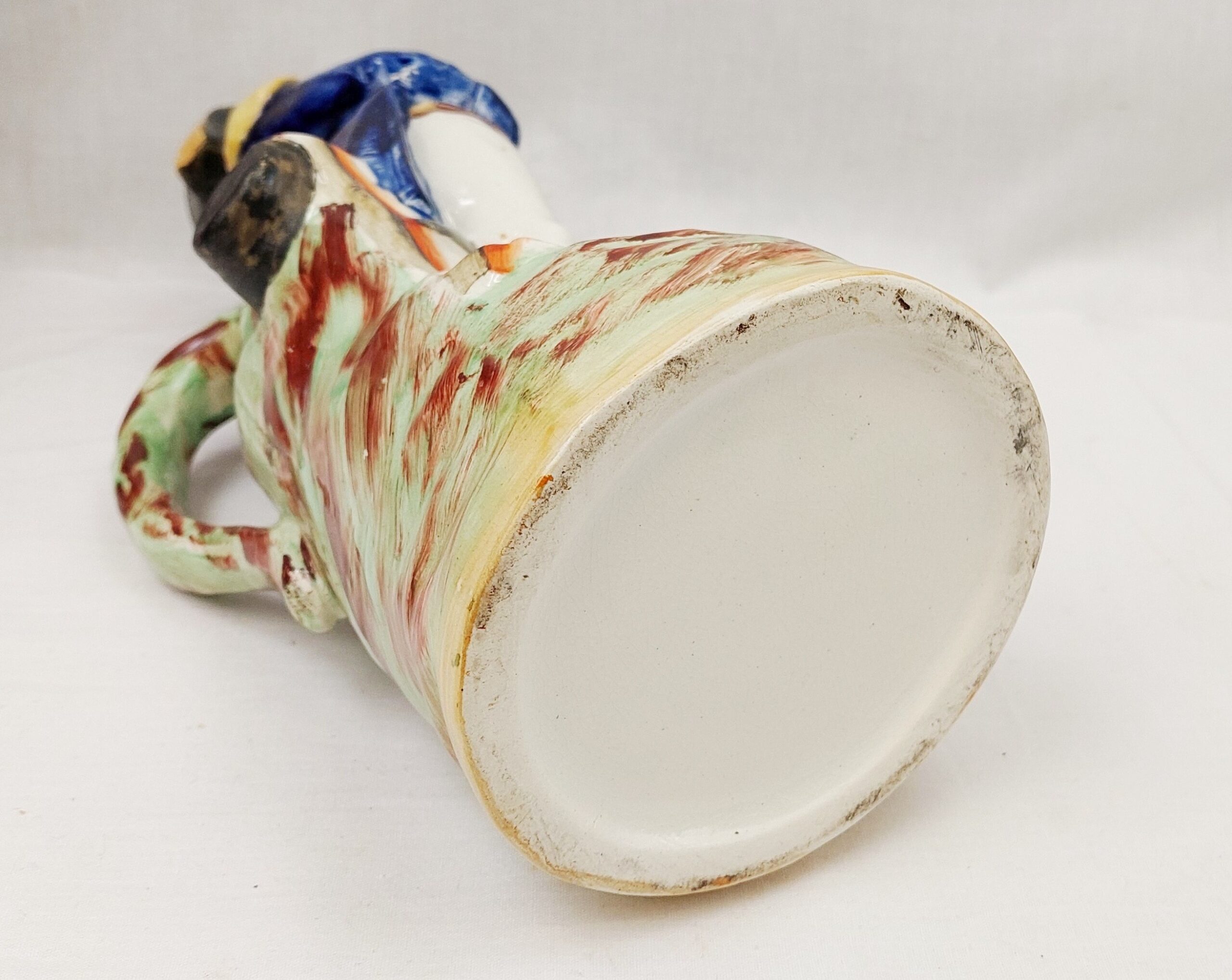Mid 19th Century Staffordshire Jug Of Admiral Lord Nelson - Image 8