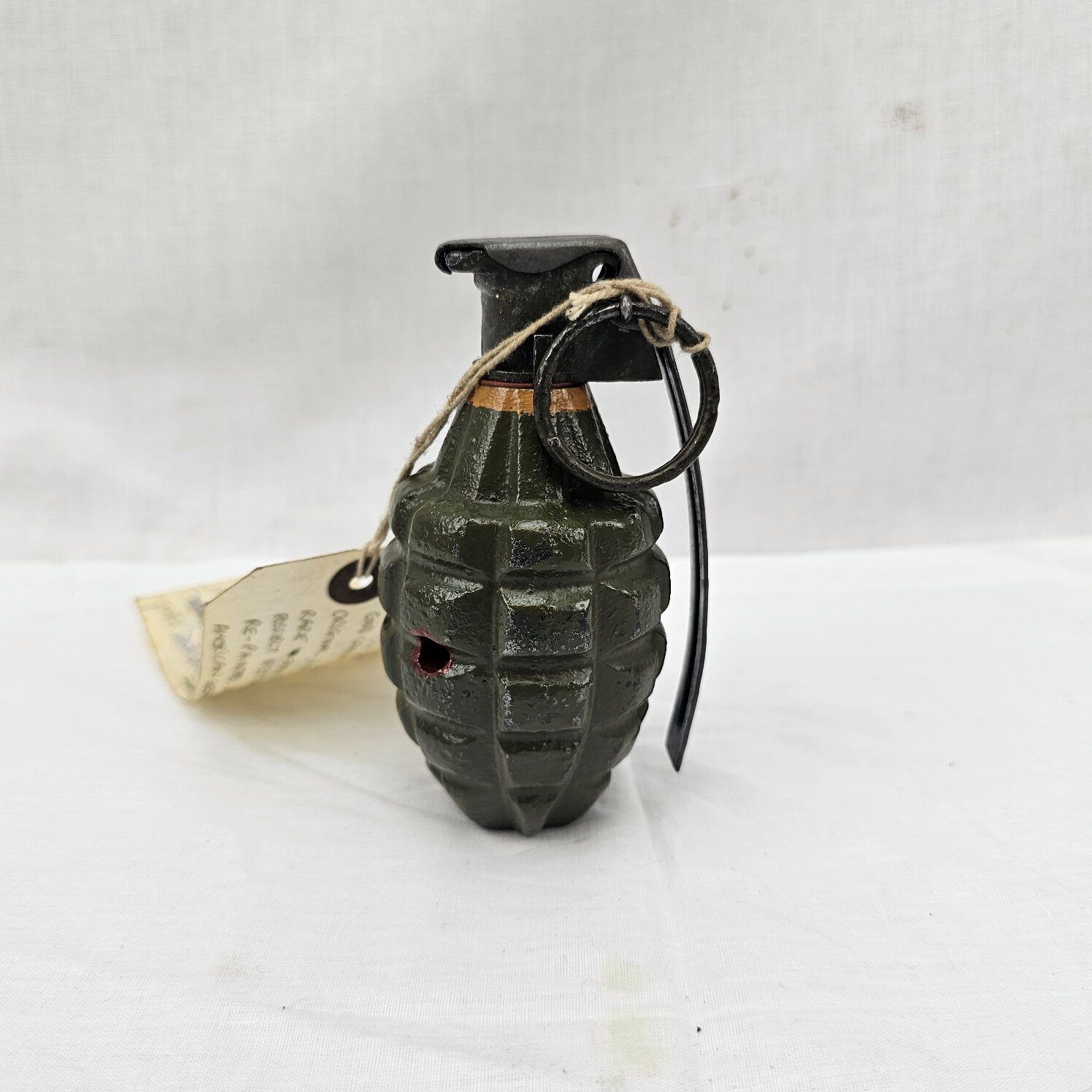 Early WW2 Rare American Mk2 Pineapple Early Training Grenade - Screw Base Casting