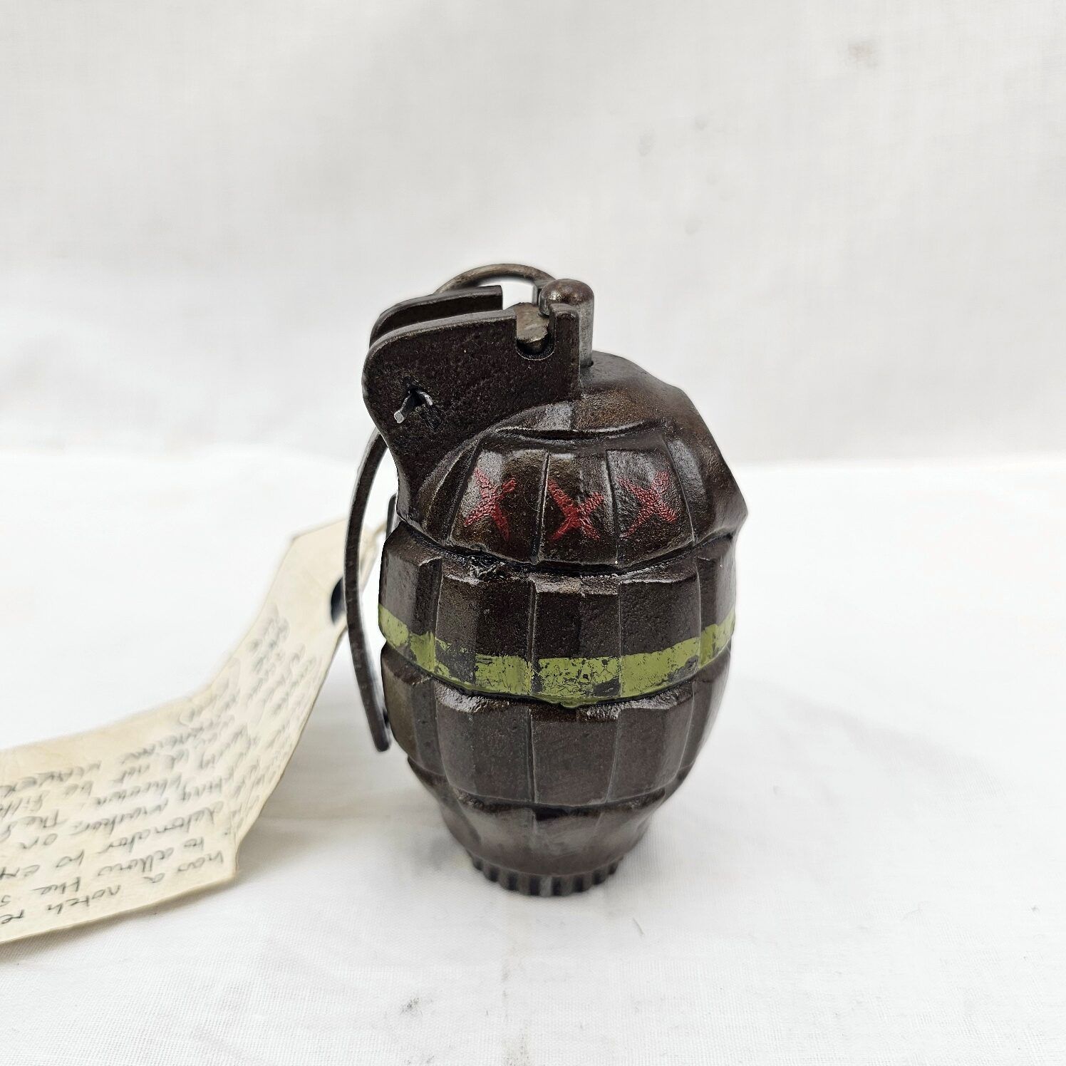 Rare British-Australian No. 30 MK I Mills Bomb Grenade Dated 1942 by Vadis & F.L. Hudson Brisbane Australia - Image 2