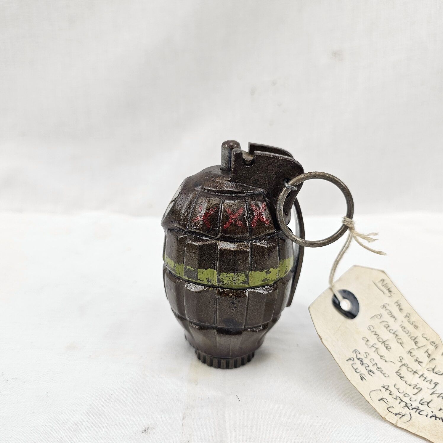 Rare British-Australian No. 30 MK I Mills Bomb Grenade Dated 1942 by Vadis & F.L. Hudson Brisbane Australia
