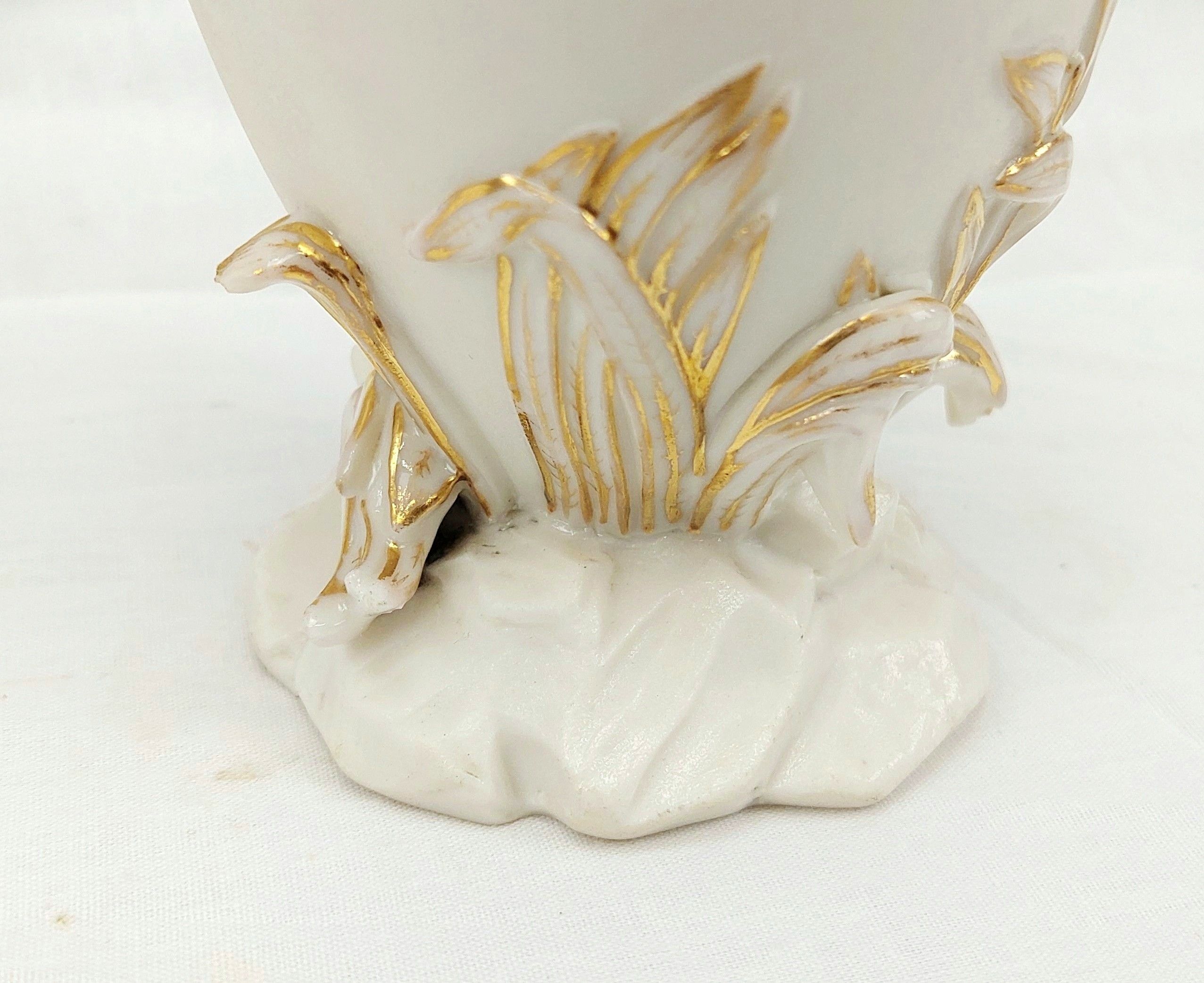 Superb c1825 H & R Daniel Swan Lipped Bisque Porcelain Ewer Vase - Image 10