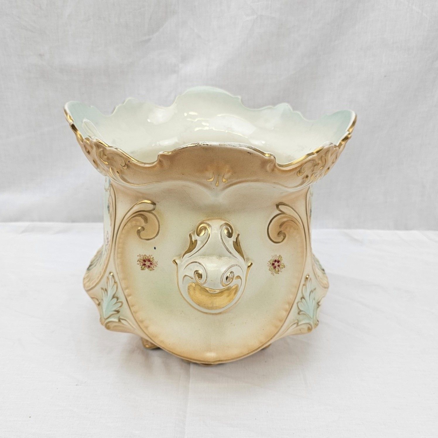 Superb c1890 W. Adams Ceramic Art Nouveau Jardiniere - Image 3