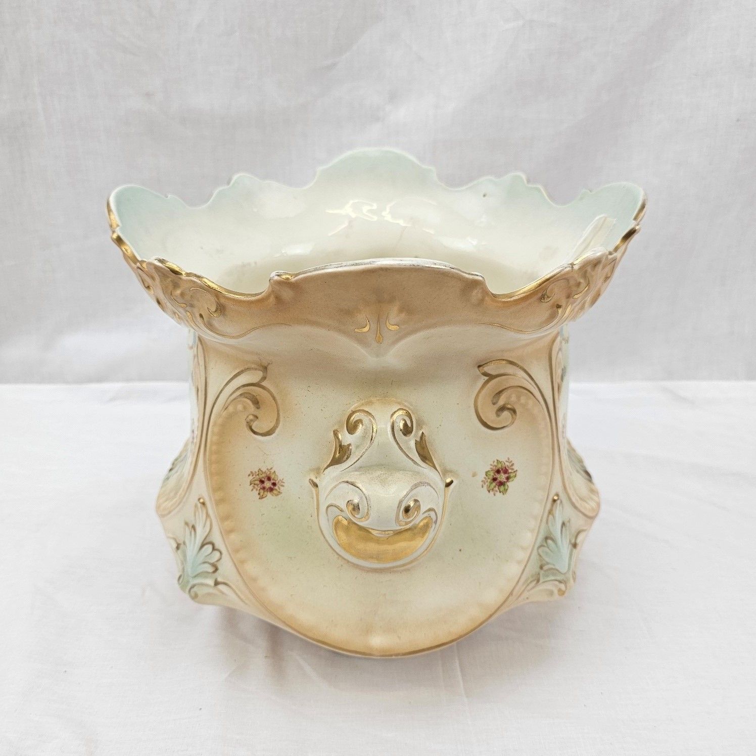 Superb c1890 W. Adams Ceramic Art Nouveau Jardiniere - Image 4