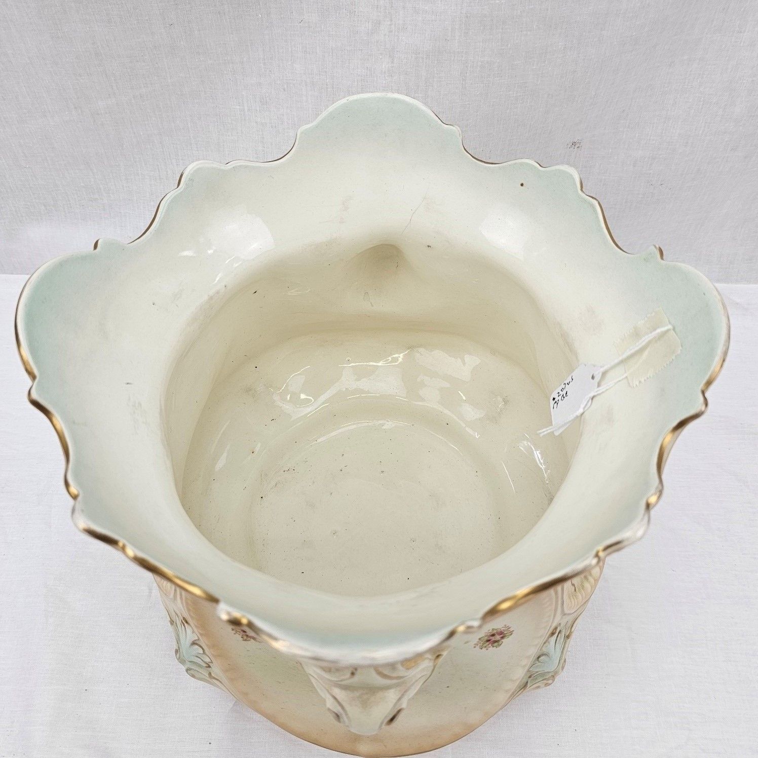 Superb c1890 W. Adams Ceramic Art Nouveau Jardiniere - Image 5