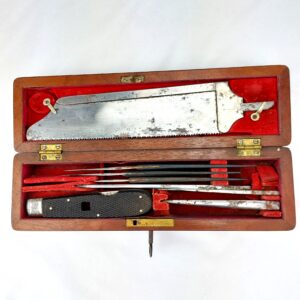 USA, Civil War, Amputation Post Mortem Set, Made by Sawyer, Owned by Surgeon Luther Thomas of 26th New Jersey Volunteers, Plus War Department Court Martial General Orders No 54, Dated March 6 1863, "Drunk on Duty"