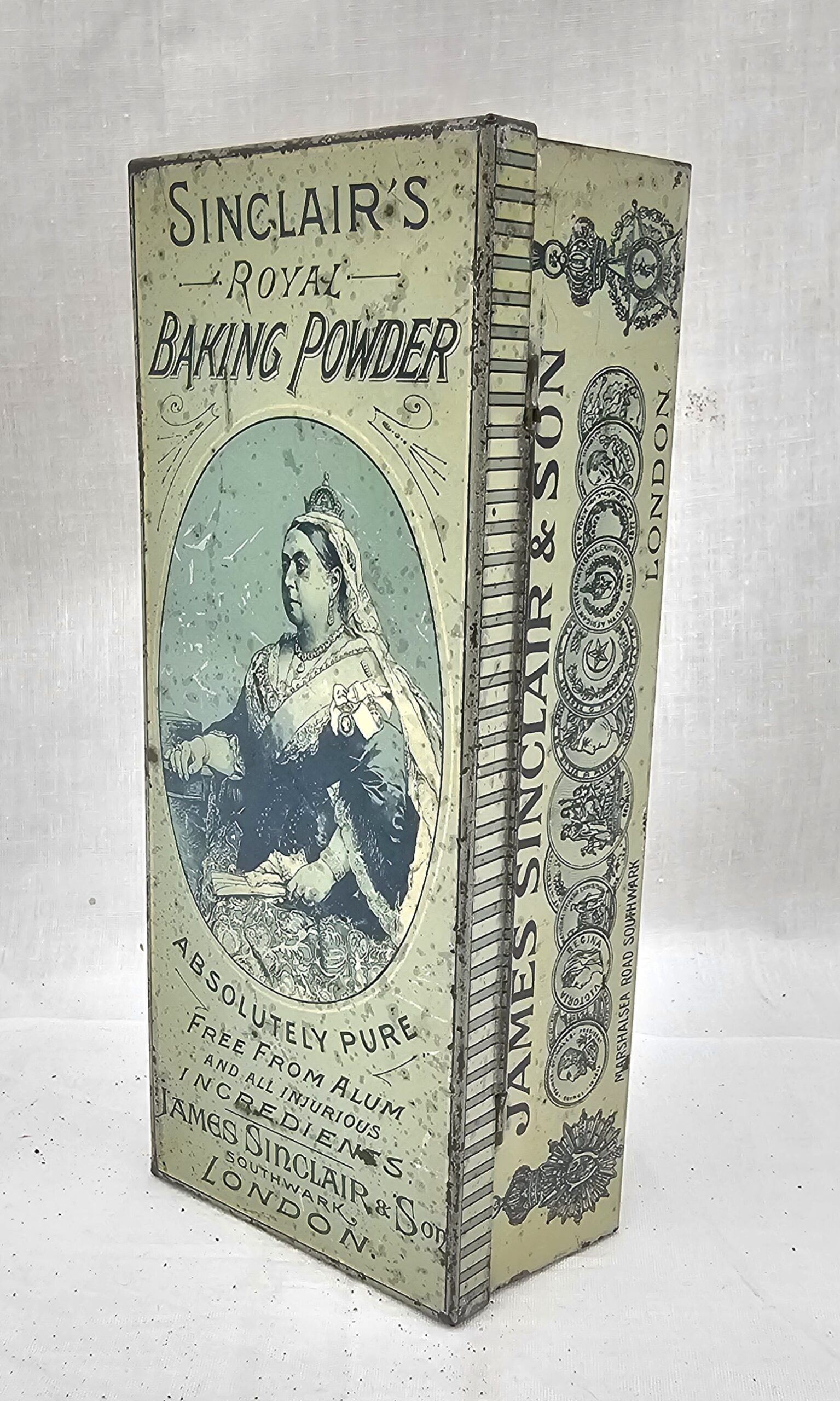 Victorian Sinclair's Royal Baking Powder Tin