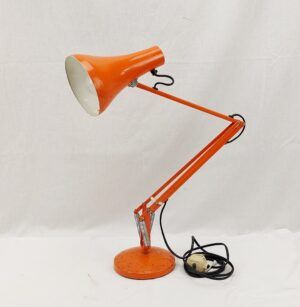 Vintage Orange Anglepoise Type Desk Light