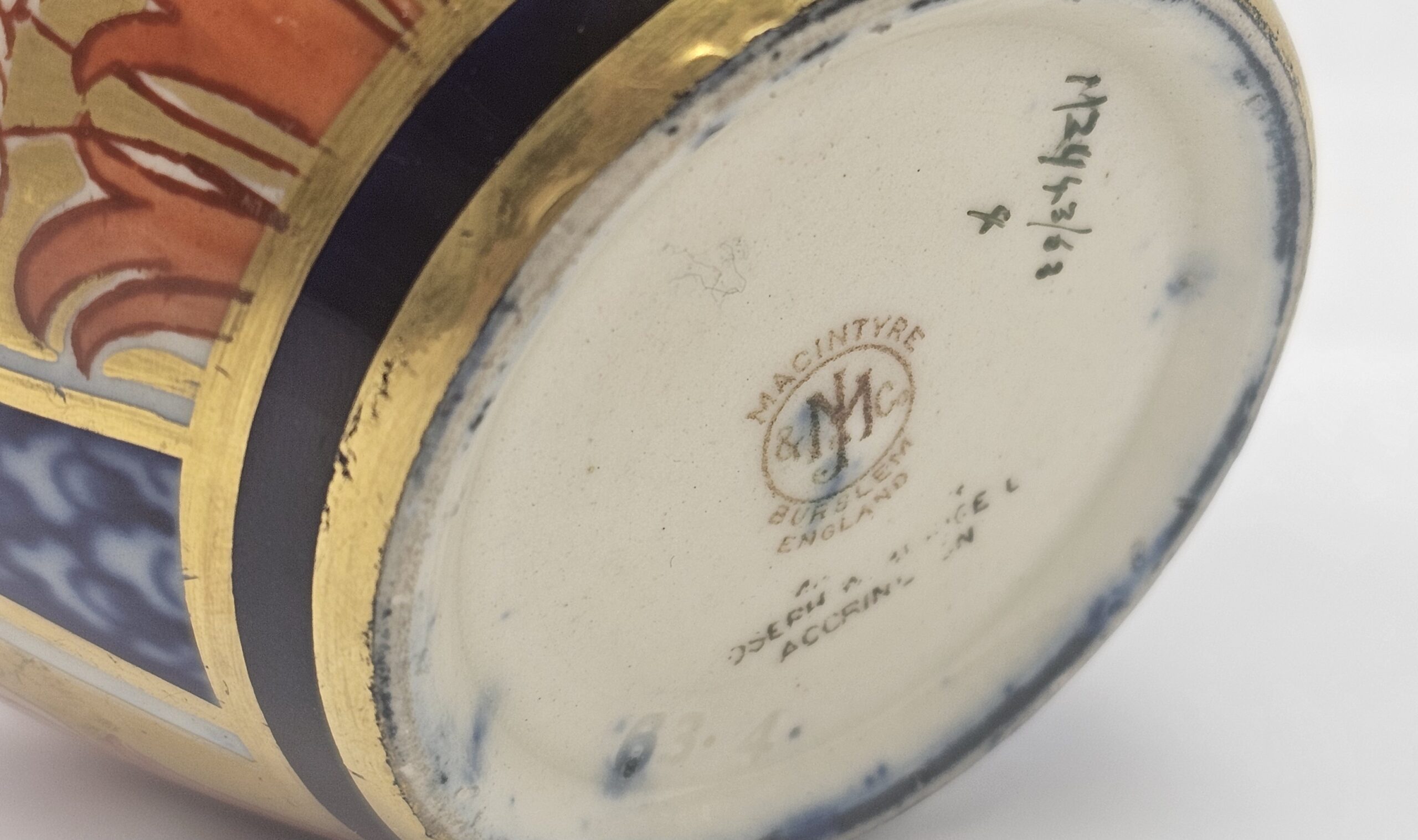 William Moorcroft For James MacIntyre Aurelian Ware Porcelain Spill Vase - Image 4
