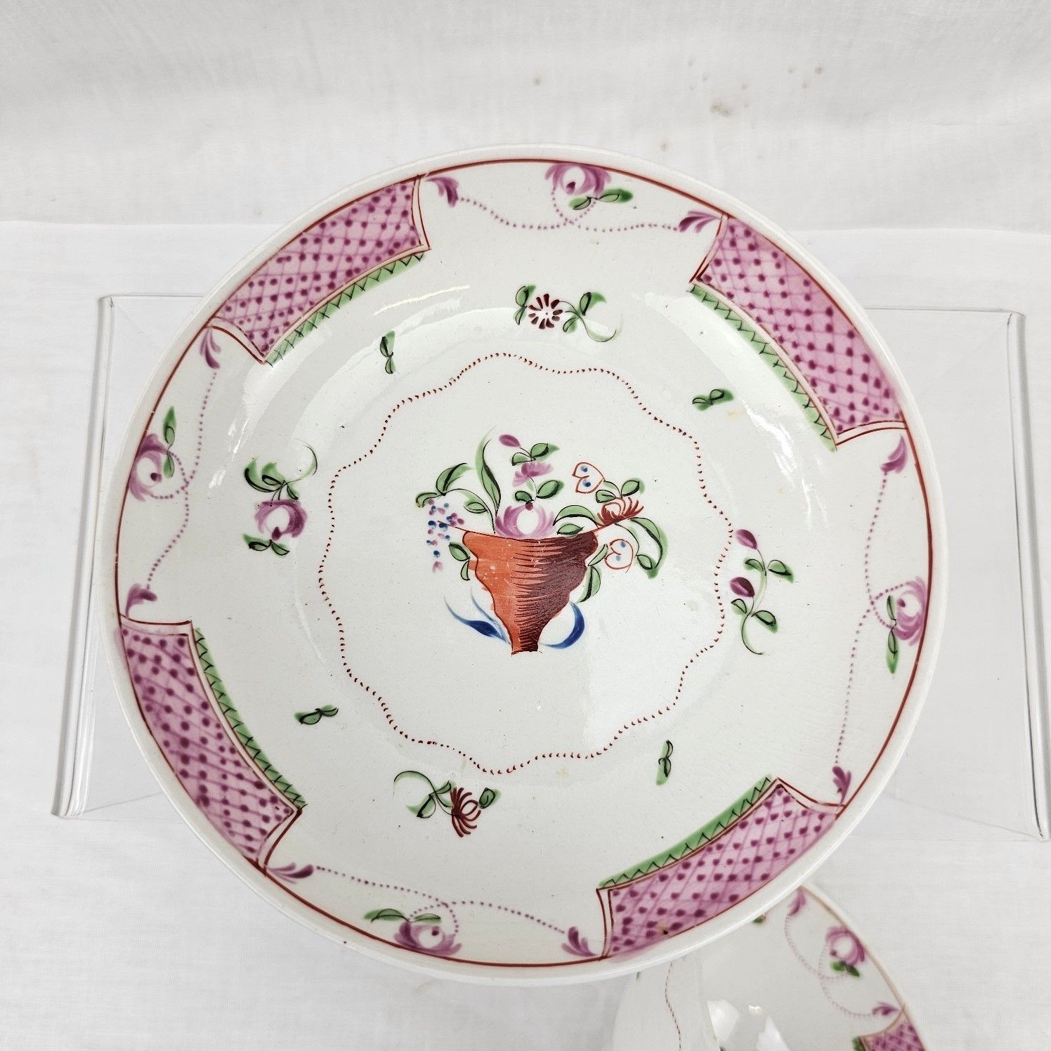 c1790 Newhall Porcelain Tea Bowl And Saucer - Image 10