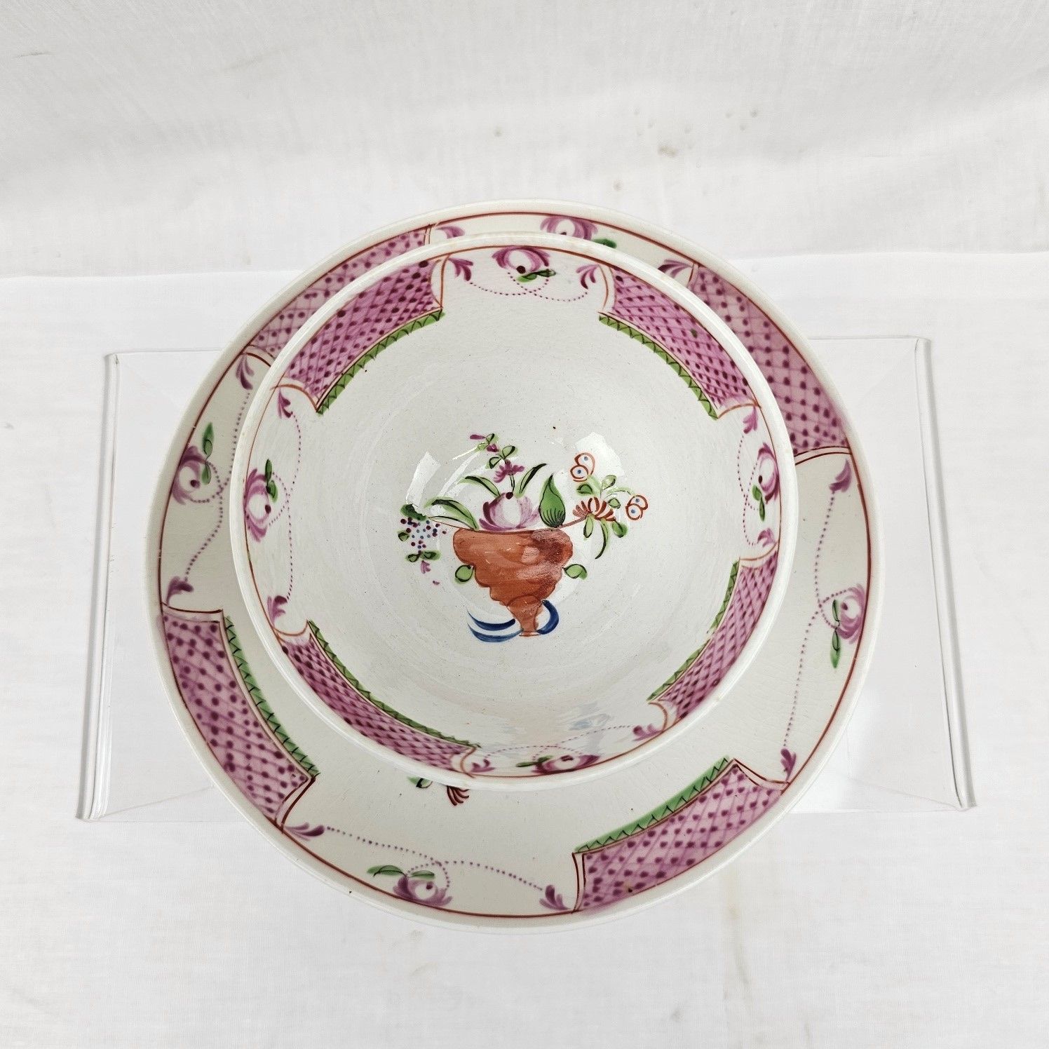 c1790 Newhall Porcelain Tea Bowl And Saucer - Image 12