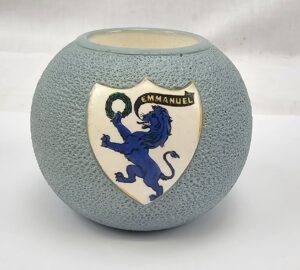c1900 Crested Wiltshaw & Robinson Carltonware Match Striker Pot