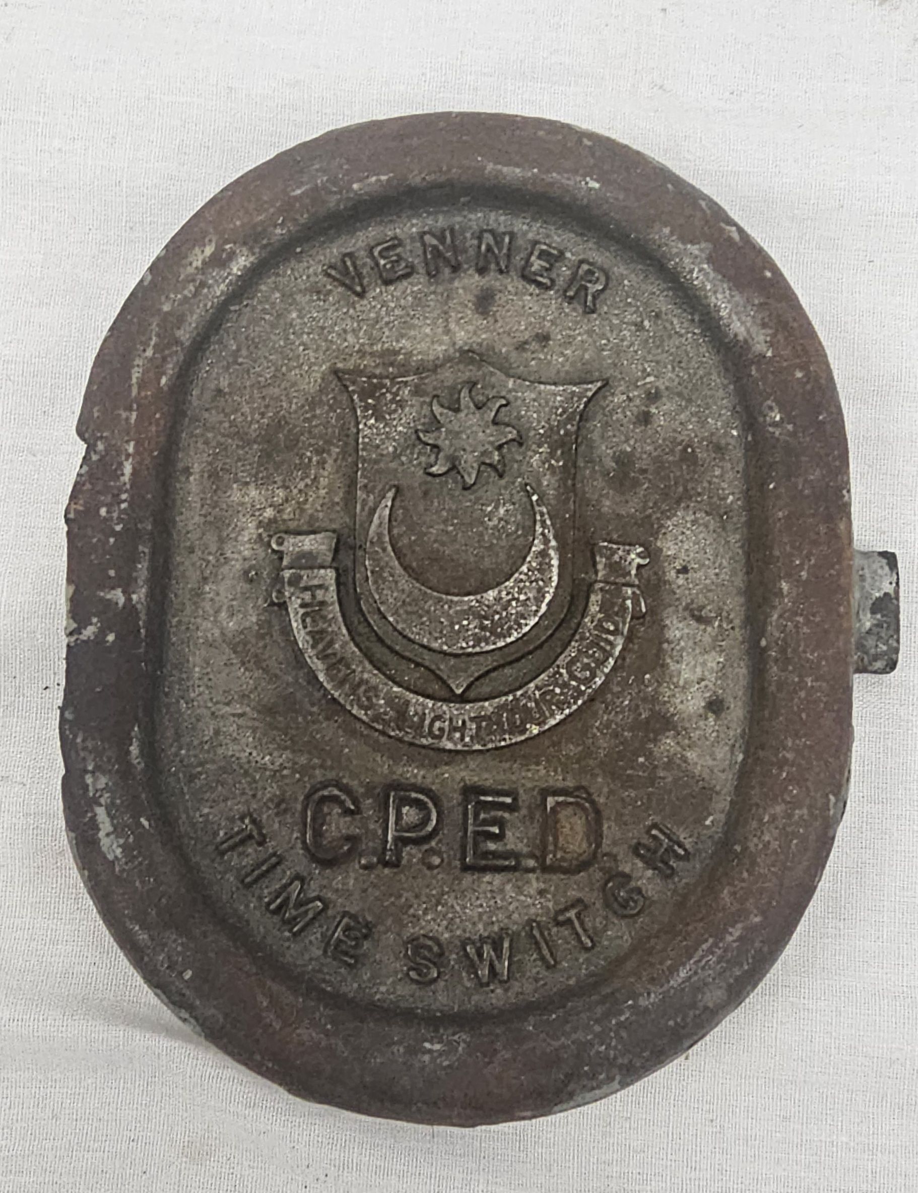 c1900 Portsmouth Industrial Light Plaque