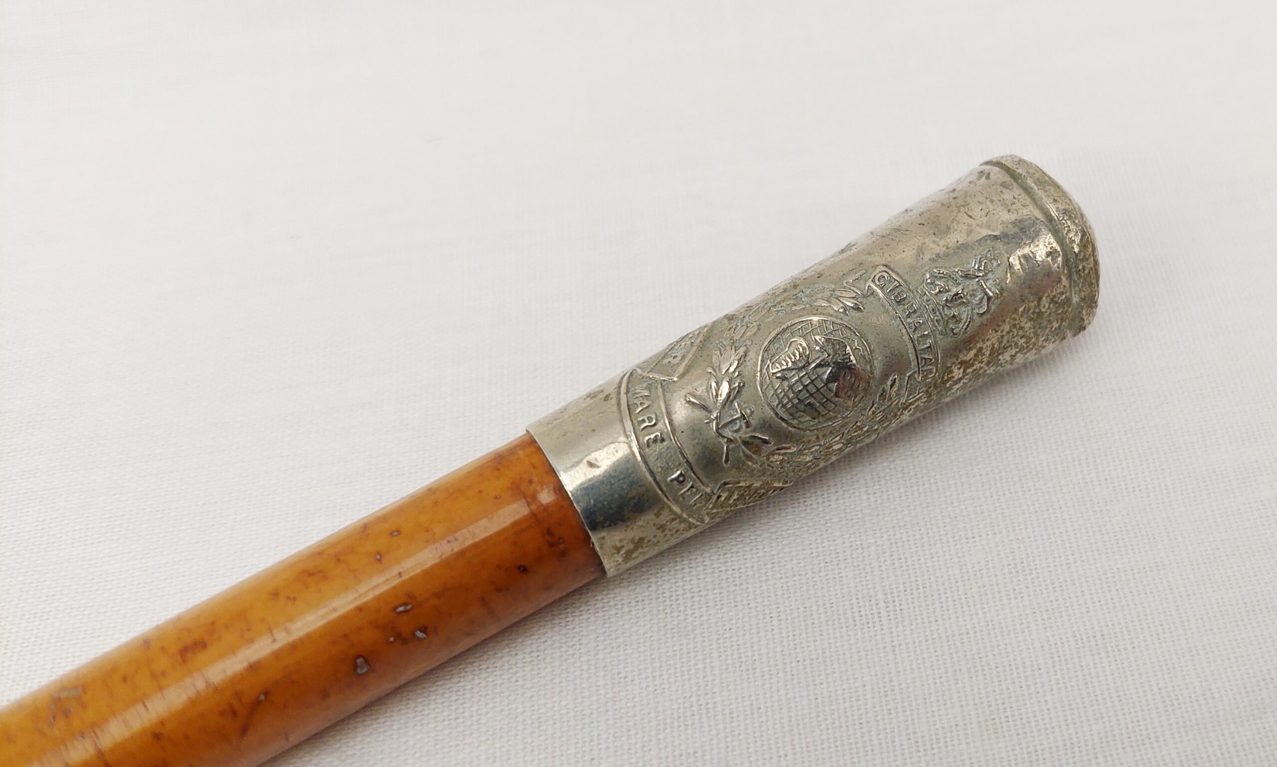 cWW2 Silver Tipped Royal Marines Swagger Stick - Image 5