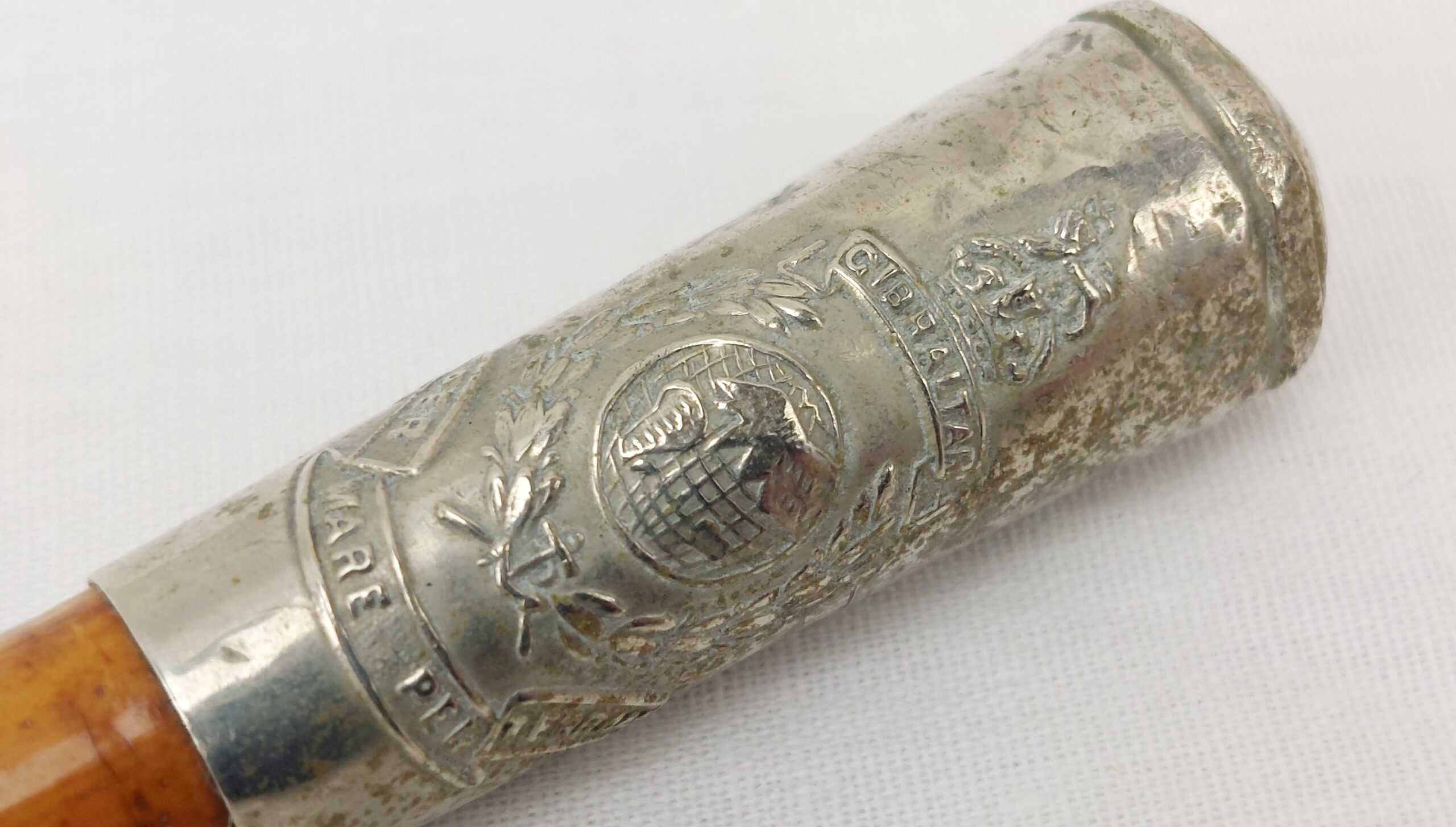cWW2 Silver Tipped Royal Marines Swagger Stick - Image 4