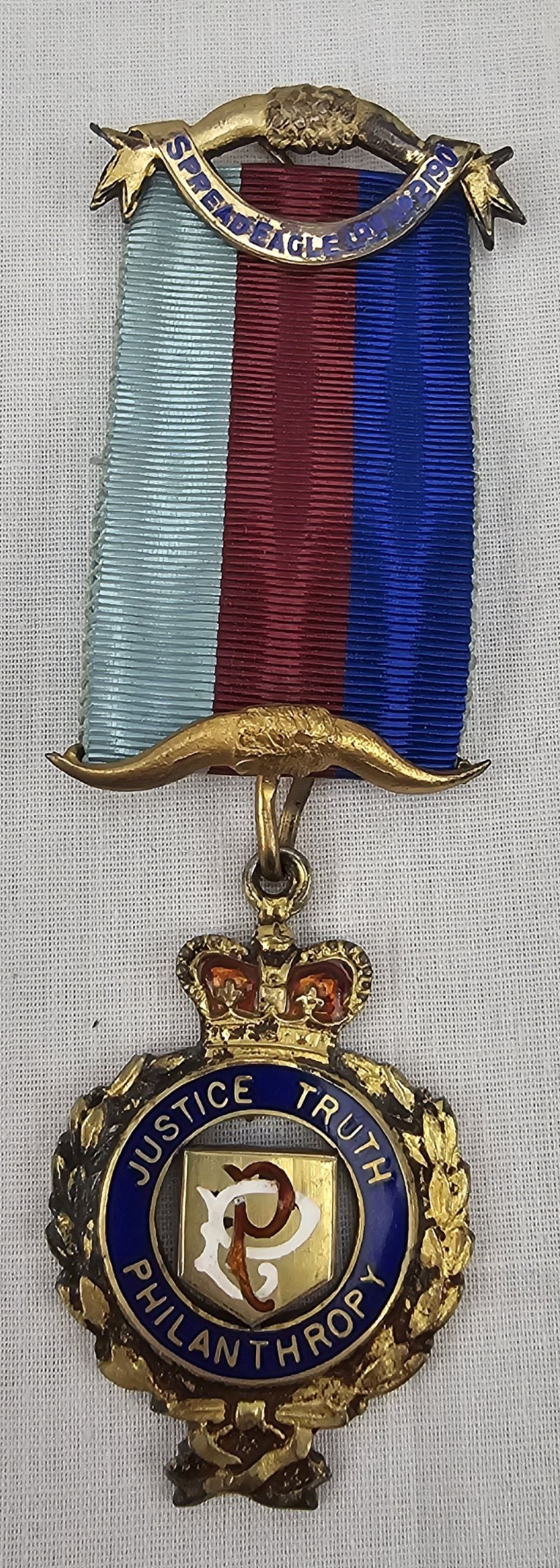 1924 Cased Gilt Sterling Silver RAOB Buffaloes Medal - Image 4