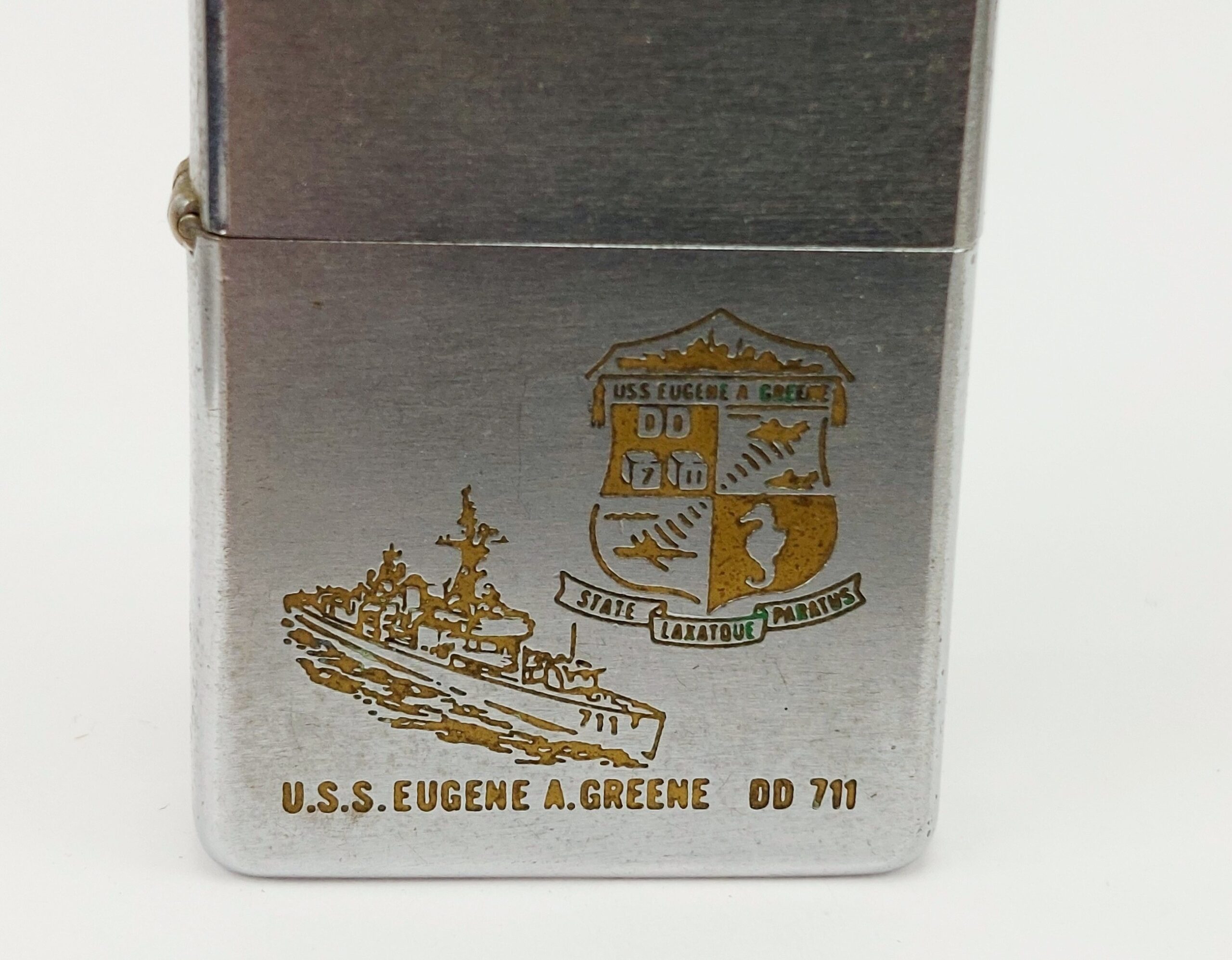 1969 USS Eugene A Greene DD 711 Zippo Lighter - Image 5