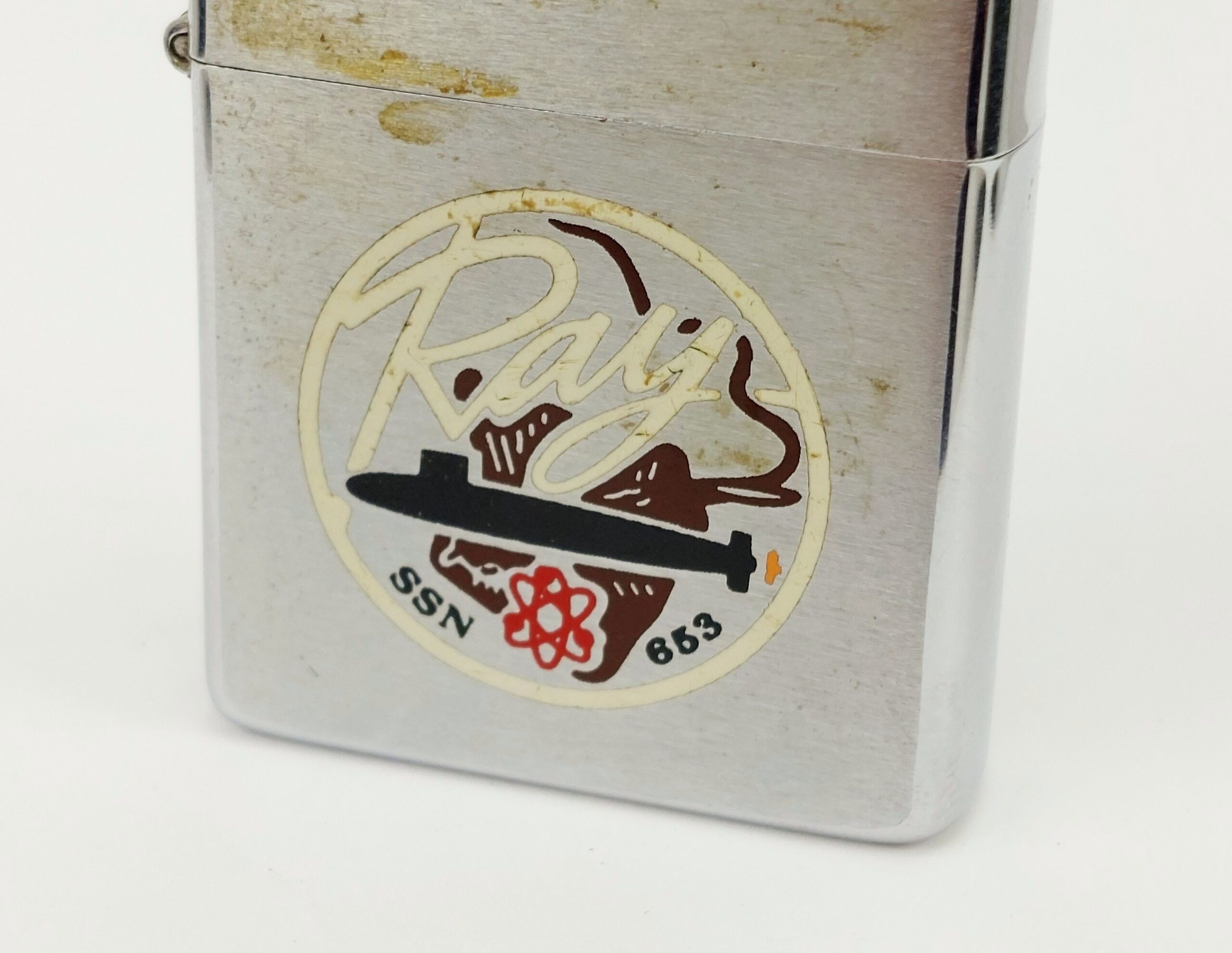 1981 USS Ray Sin 653 Zippo Lighter - Image 5