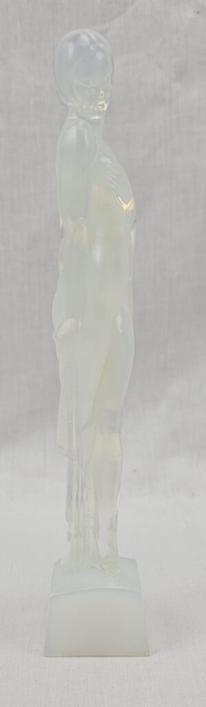 An Art Deco Sabino Opalescent Figurine Of Serenity