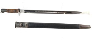 Australian, WW1, Dated 1919, Lithgow Marked 1907 Bayonet with 2nd Military District Marks, and WW2 Scabbard Made By J. B. Brooks & Co. Ltd.