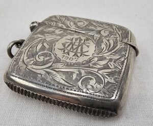 Birmingham 1907 Sterling Silver Vesta Case