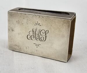 Birmingham 1909 Sterling Silver Matchbox Cover