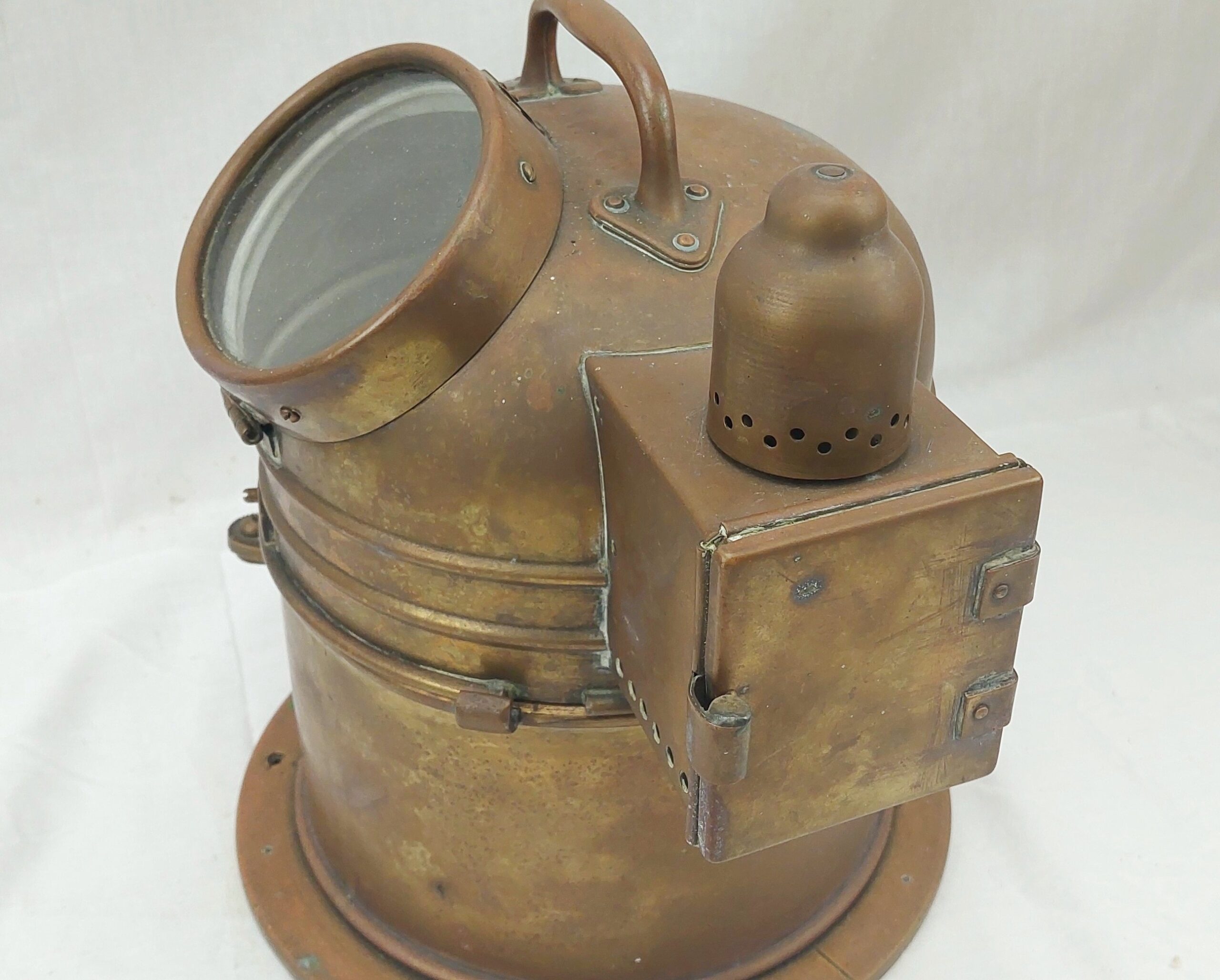 WW2 Brass Royal Navy Pattern 183 Binnacle Boat Compass - Image 4