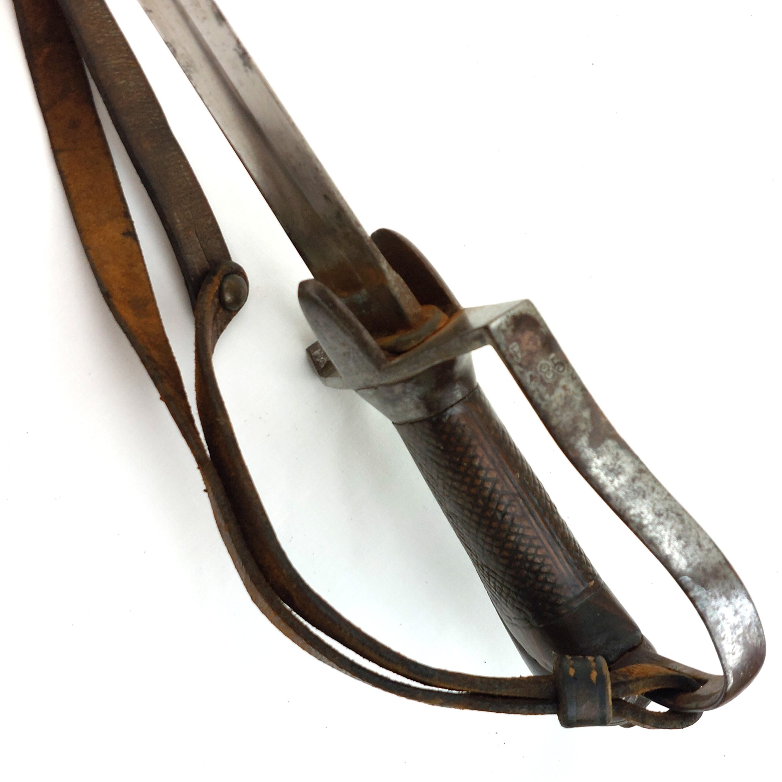 British, 1796 Pattern Light Cavalry Troopers Sword and Scabbard, By J. Bourne and Son, with Regimental Markings, likely made for Indian Cavalry - Image 12