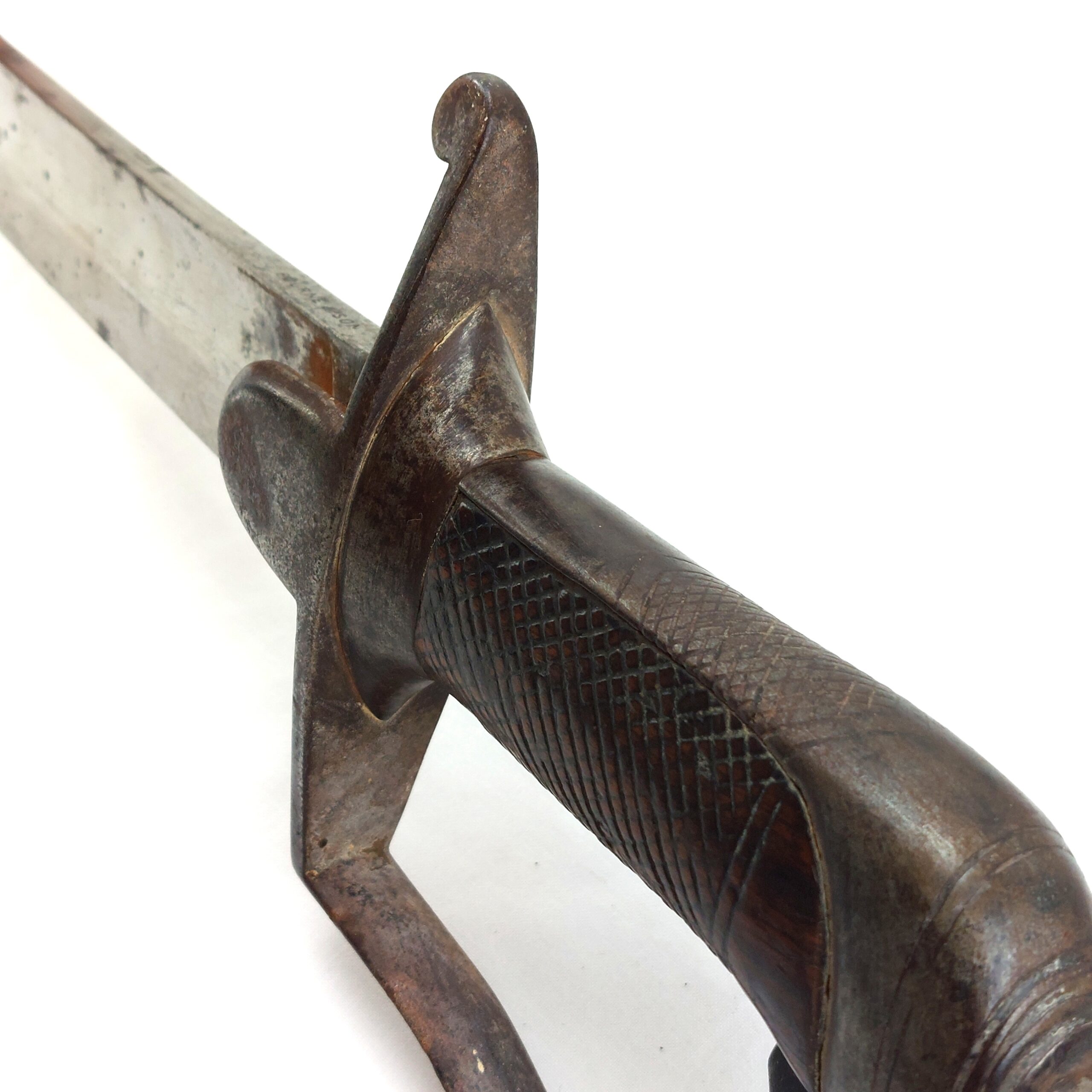 British, 1796 Pattern Light Cavalry Troopers Sword and Scabbard, By J. Bourne and Son, with Regimental Markings, likely made for Indian Cavalry - Image 29