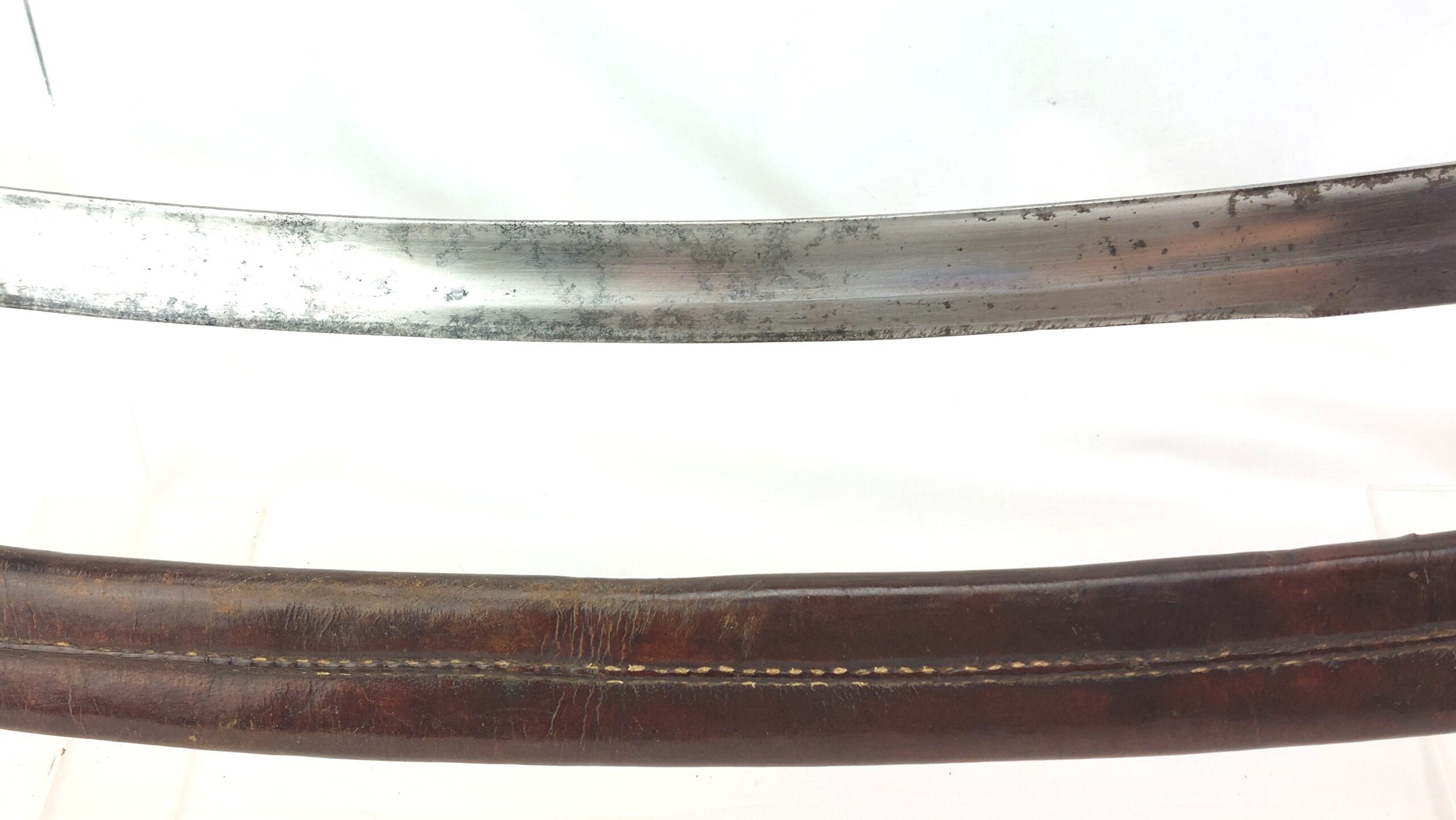 British, 1796 Pattern Light Cavalry Troopers Sword and Scabbard, By J. Bourne and Son, with Regimental Markings, likely made for Indian Cavalry - Image 7