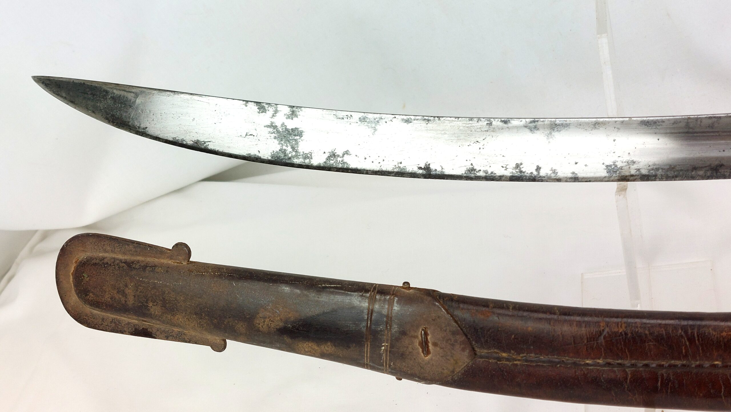 British, 1796 Pattern Light Cavalry Troopers Sword and Scabbard, By J. Bourne and Son, with Regimental Markings, likely made for Indian Cavalry - Image 8