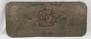 Carved Wood Henry VIII Mary Rose Wooden Plaque
