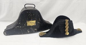 Early 20th Century Cased Royal Navy Bicorn Named To W. Westlake By S. R. Gould