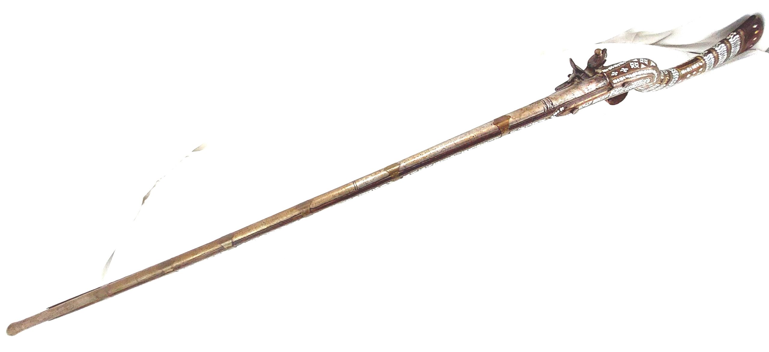 Indian, Beautiful 19th Century Flintlock Jezail Musket, Obsolete Calibre - Image 15