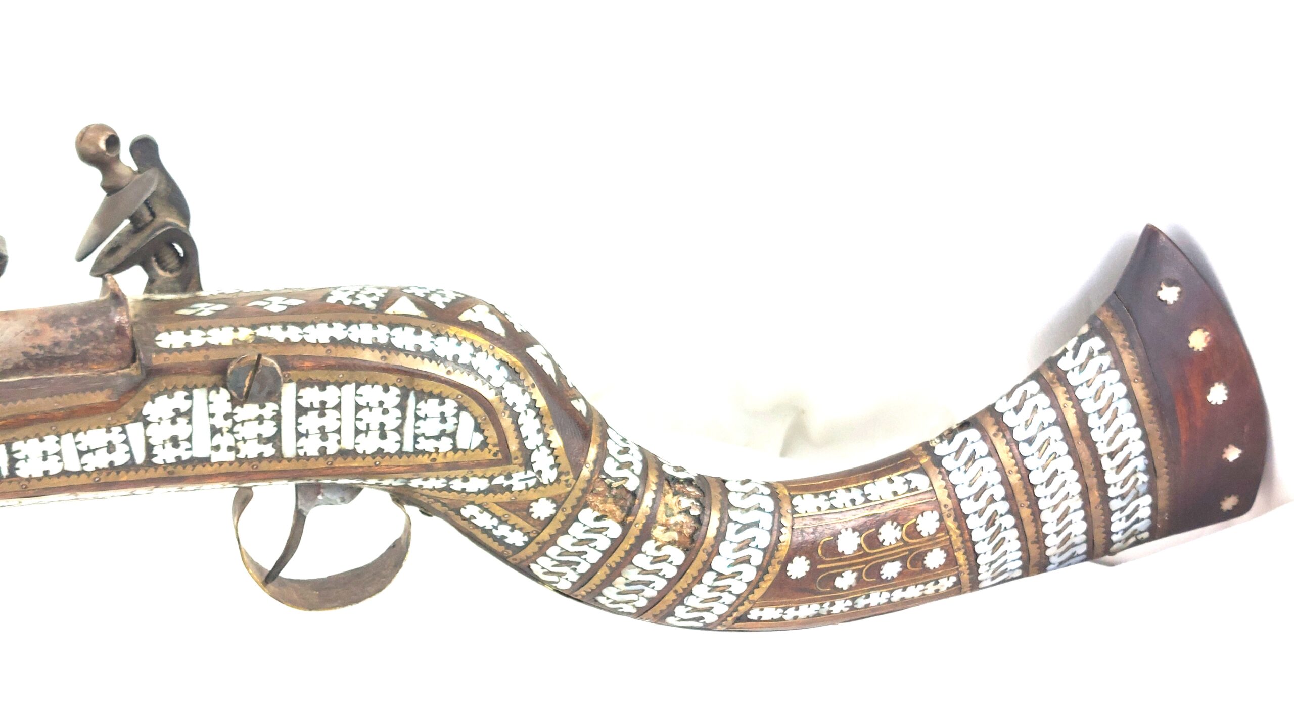 Indian, Beautiful 19th Century Flintlock Jezail Musket, Obsolete Calibre - Image 10