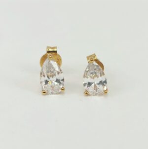 Pair of 9ct Gold Cubic Zirconia Stud Earrings