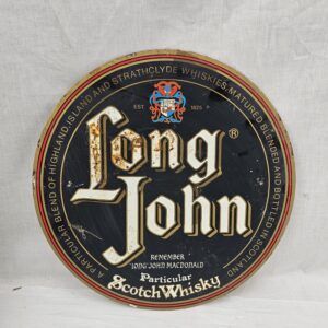 Long John Scotch Whiskey Enamel Advertising Sign