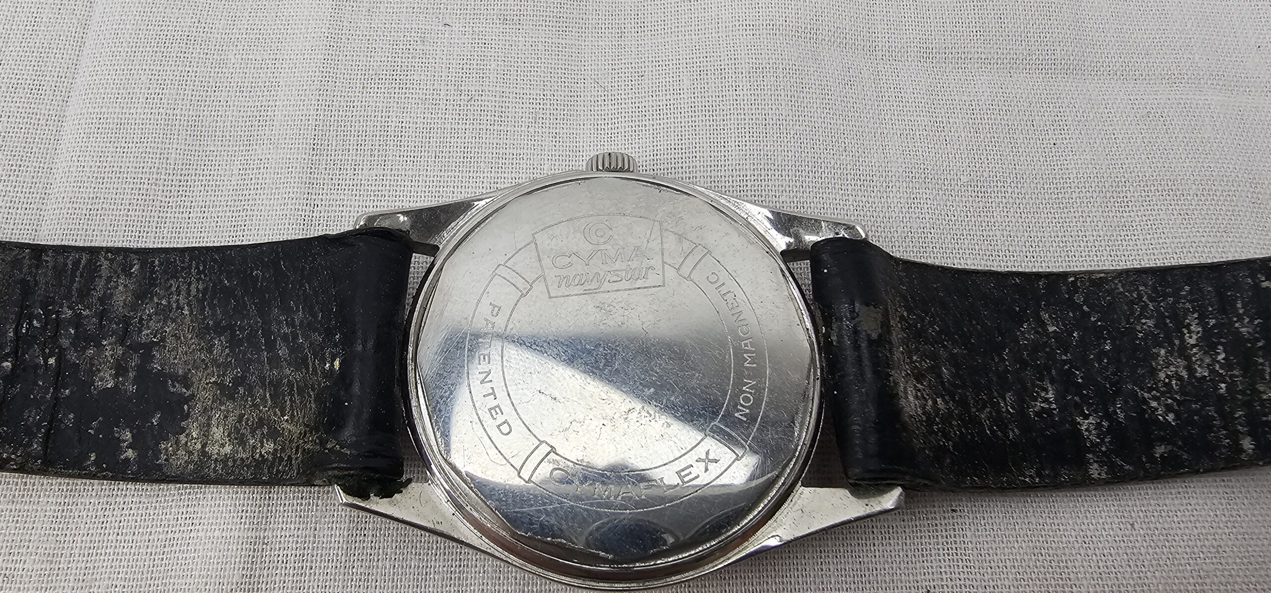 Mid 20th Century CYMA Navystar Gentlemans Stainless Steel Wristwatch - Image 7