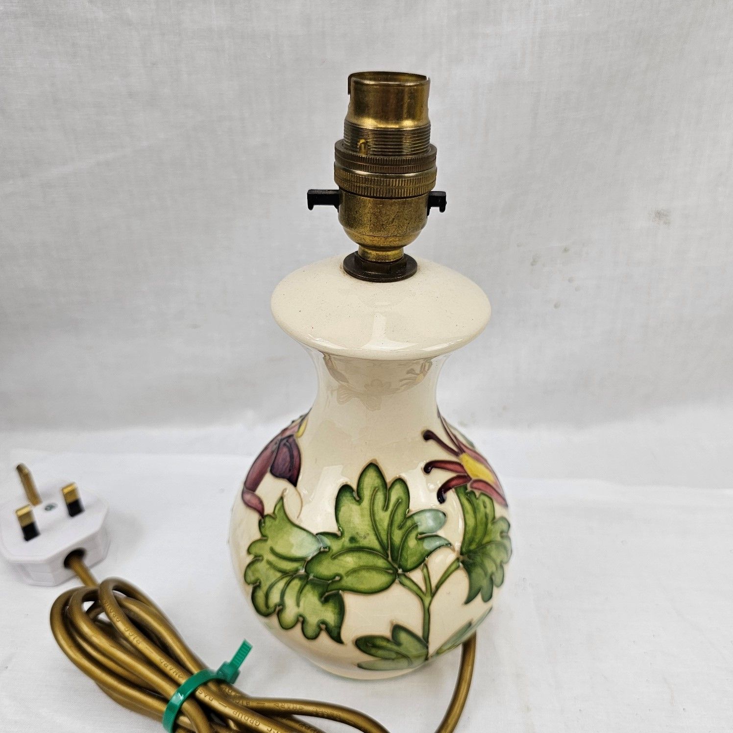 Moorcroft Fuchsia Pattern Table Lamp Base #1 - Image 5