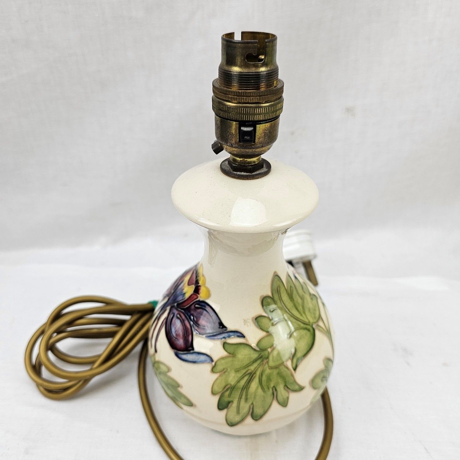 Moorcroft Fuchsia Pattern Table Lamp Base #2 - Image 2