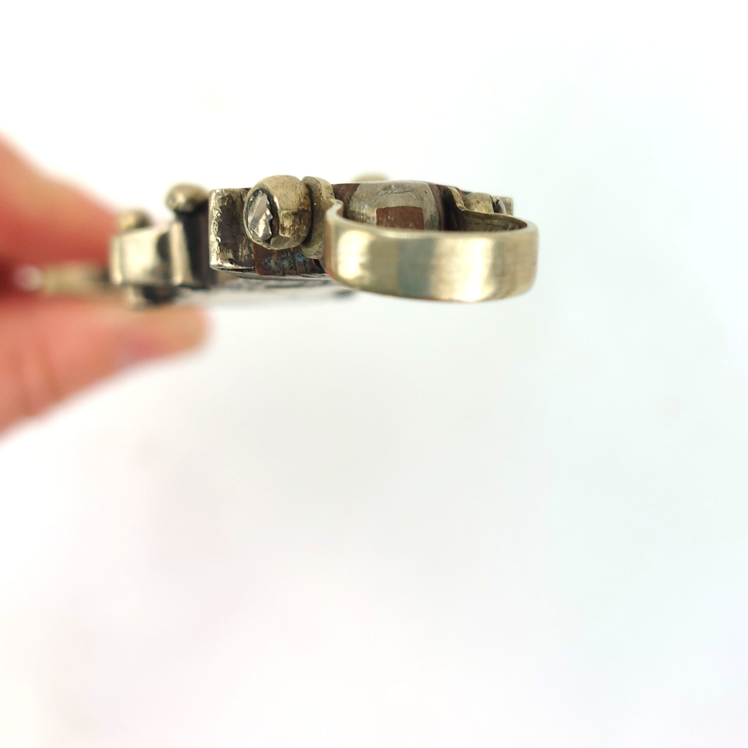 North Africa, Small Antique Tuareg Silver Dagger - Image 12