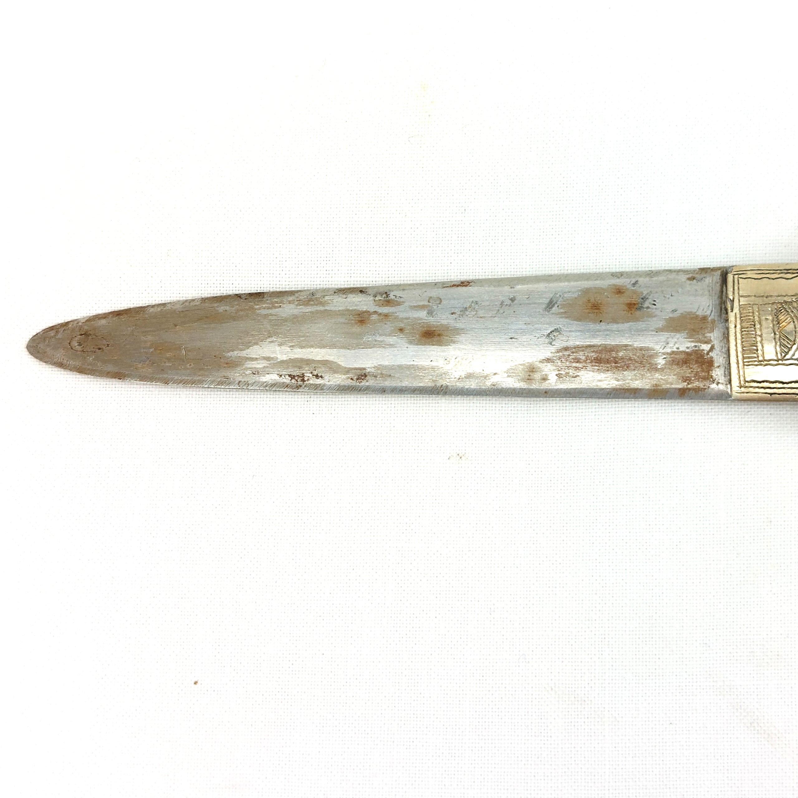 North Africa, Small Antique Tuareg Silver Dagger - Image 13