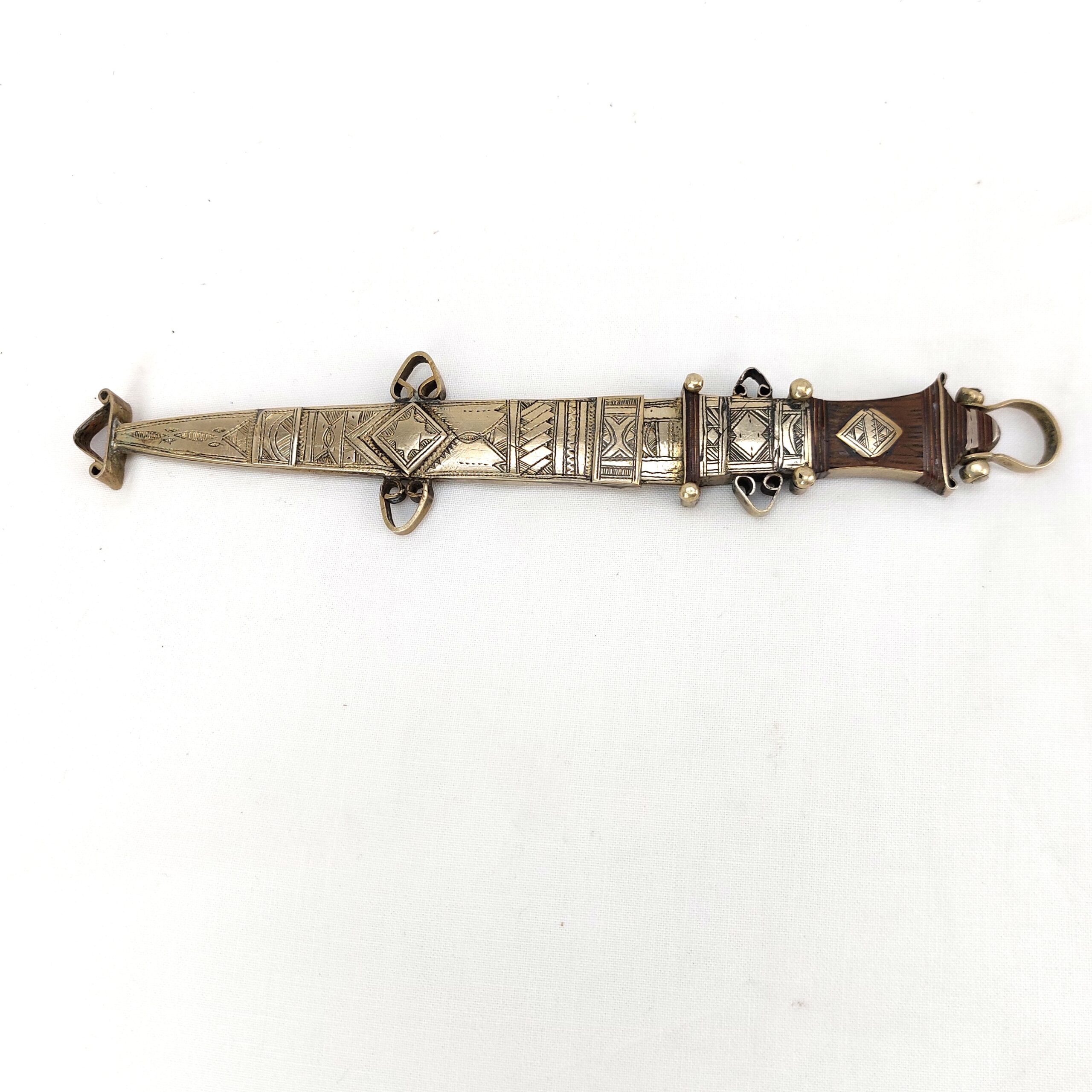 North Africa, Small Antique Tuareg Silver Dagger - Image 3
