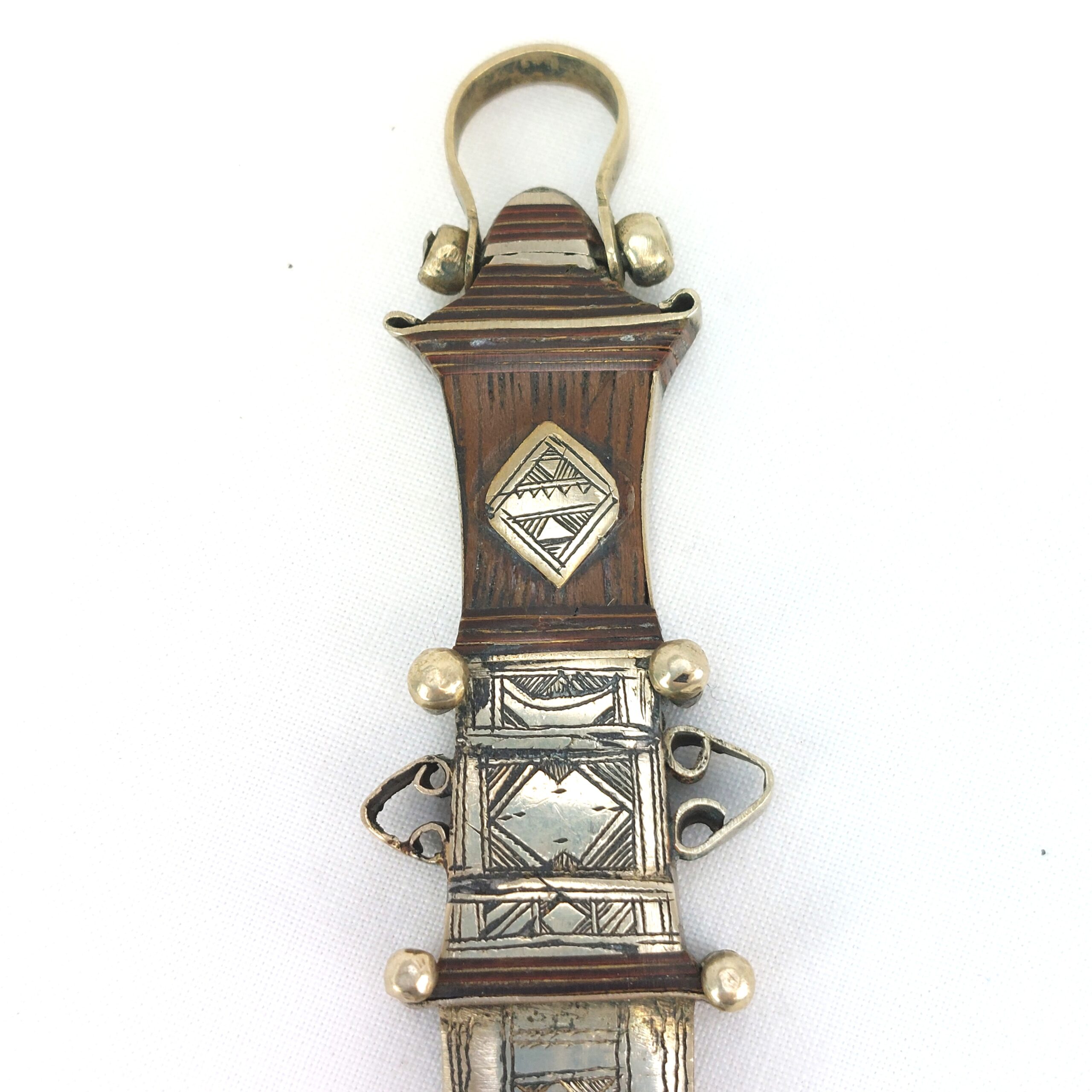 North Africa, Small Antique Tuareg Silver Dagger - Image 5