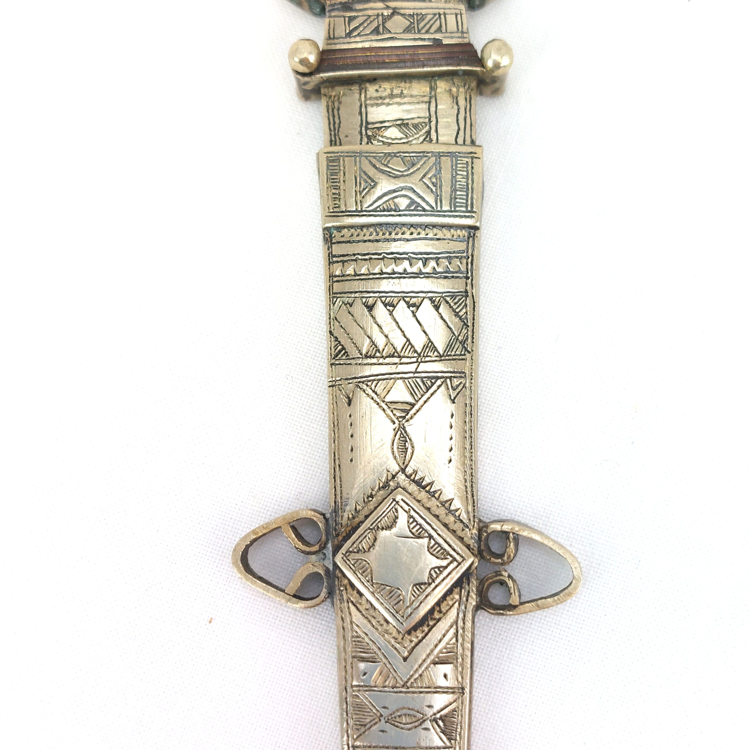 North Africa, Small Antique Tuareg Silver Dagger - Image 6