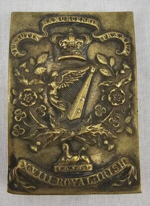 Victorian 18th Royal Irish Cross Belt Plate #1