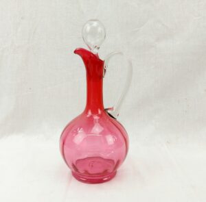 Victorian Cranberry Glass Decanter