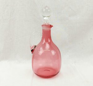 Victorian Cranberry Glass Decanter