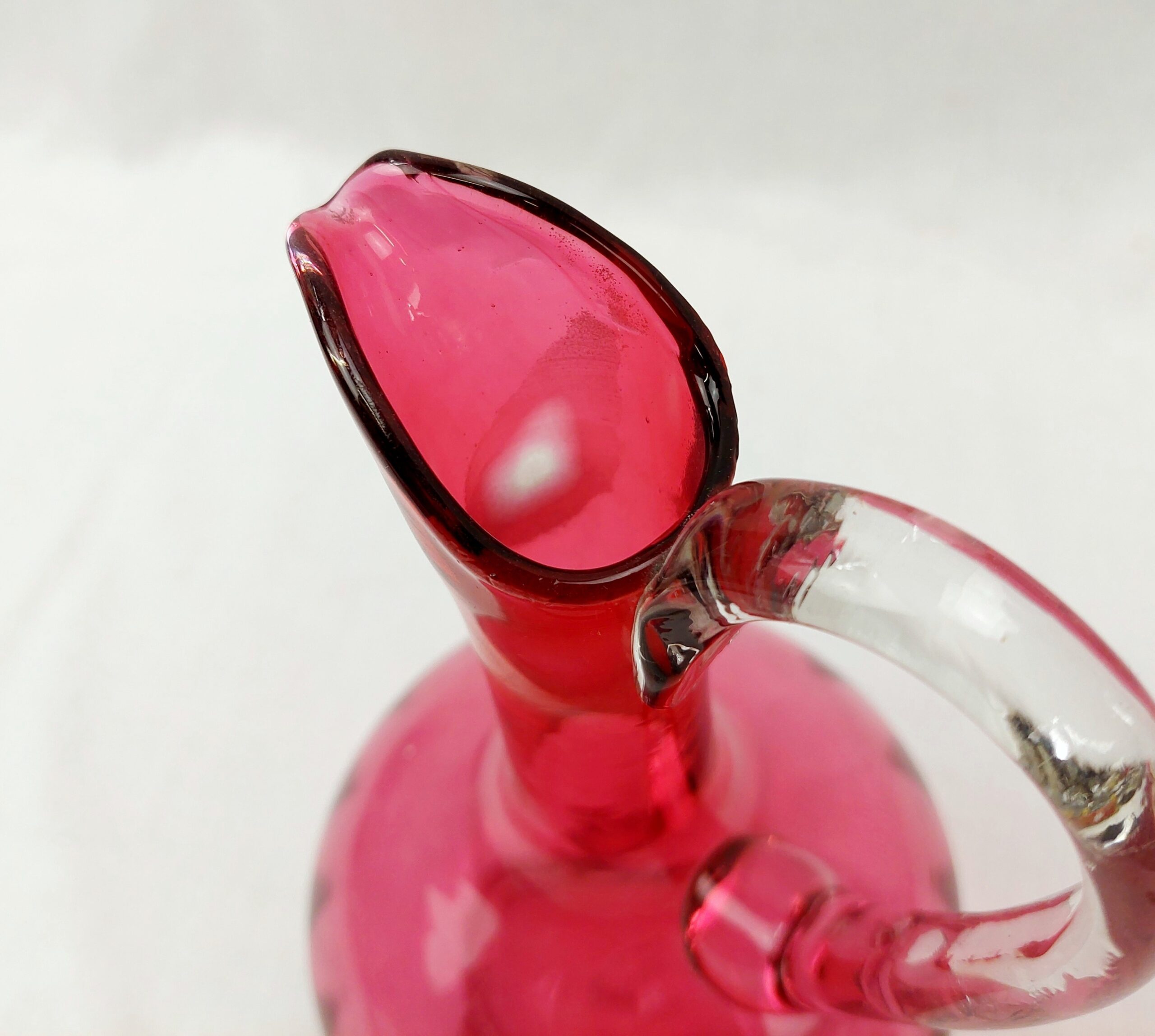 Victorian Cranberry Glass Decanter - Image 2